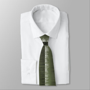 Oliv grönt mönster, modern blöt slips