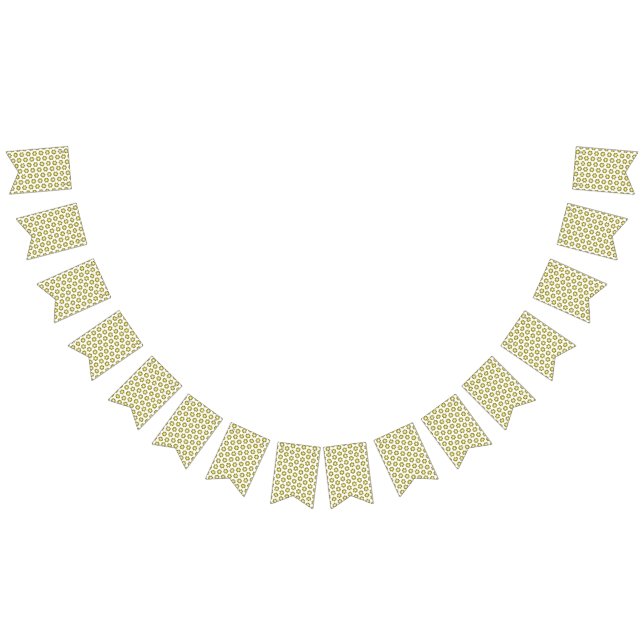 Oliv grönt Mönster Vimplar (Alla)