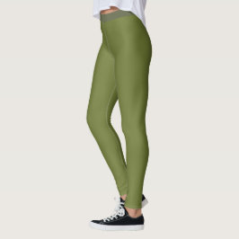 Oliv grönt mörk leggings