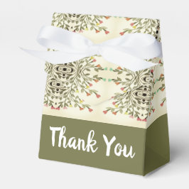 Oliv grönt och Cream Presentaskar