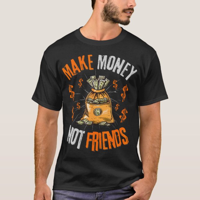 Oliv grönt och Orange T Shirt (Framsida)