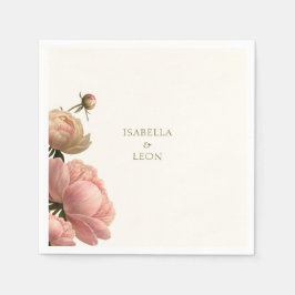 Oliv grönt och Ro Bröllop Bröllop Pappersservett