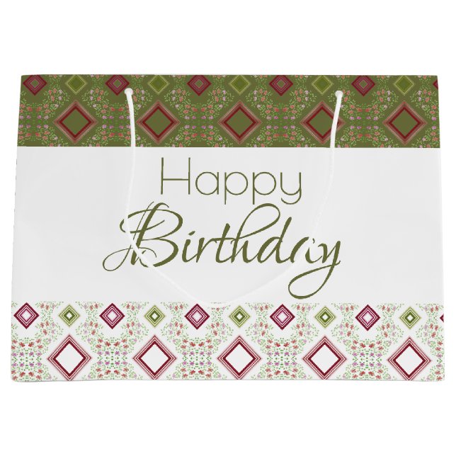 Oliv grönt och vit (Framsidan)