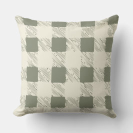 Oliv grönt planerad kudde