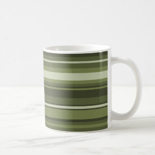 Oliv grönt rand kaffemugg