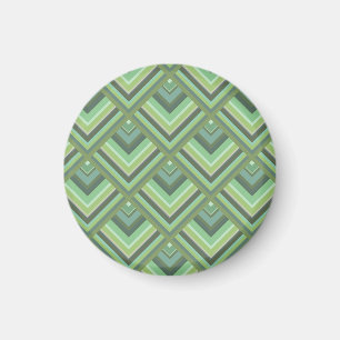 Oliv grönt rand mönster magnet