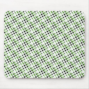 Oliv grönt Retro Bubbles Mousepad Musmatta