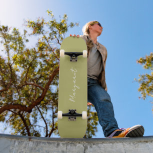 Oliv grönt skateboard för anpassningsbar - Gör den