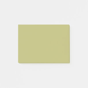 Oliv grönt Solid Färg Post-it Block