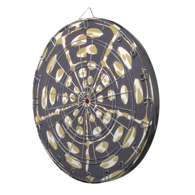 Oliv grönt utskrift av punktutskrift av Mönster Darttavla (Högra Framsidan)