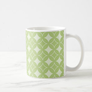 Oliv grönt varvet mönster kaffemugg