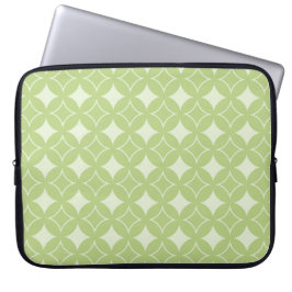 Oliv grönt varvet mönster laptop sleeve
