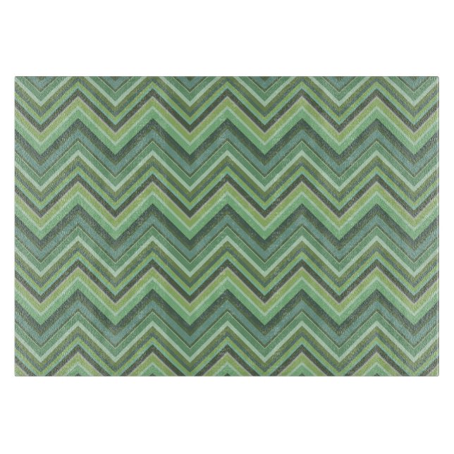 Oliv grönt zigzag rand (Framsidan)