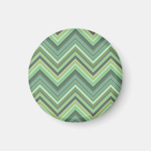 Oliv grönt zigzag rand magnet