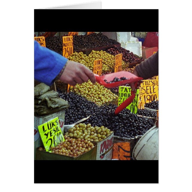 Oliv Hälsningskort (Framsidan)