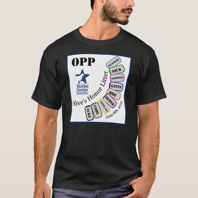 Oliv hederkull OPP - mörk dräkt Tröja (Framsida)
