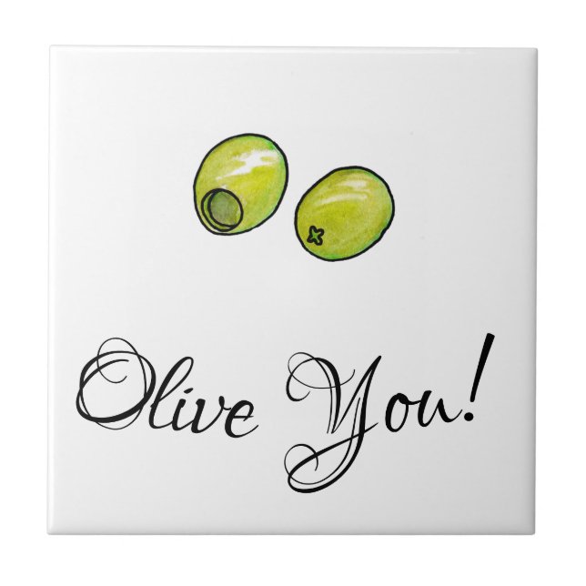 Oliv Kakelplatta (Framsidan)