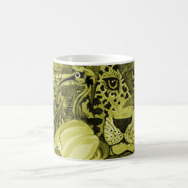 Oliv Leopardy Bush Kudde Kaffemugg