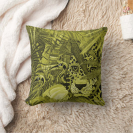 Oliv Leopardydd Bush Kudd Kudde