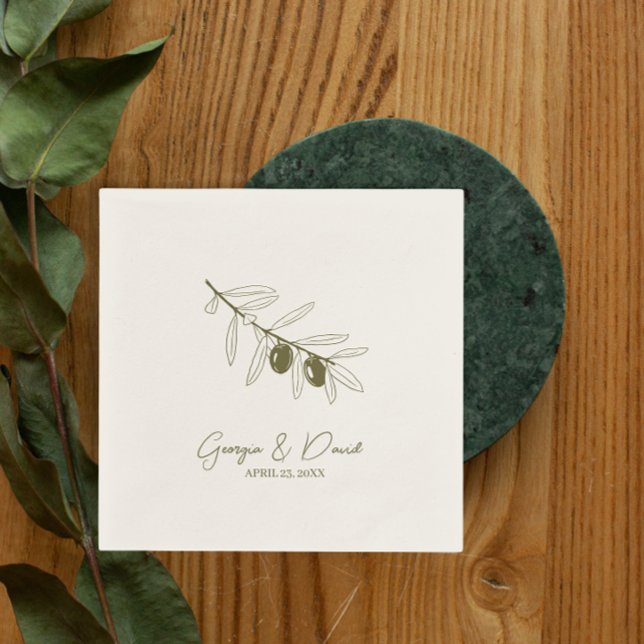 Oliv Pappersservett (Skapare uppladdad)