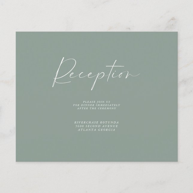 Oliv-reception Information Insats |Budgetflygare Flygblad (Framsidan)