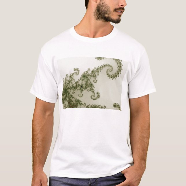 Oliv röker T-tröja Tee Shirt (Framsida)