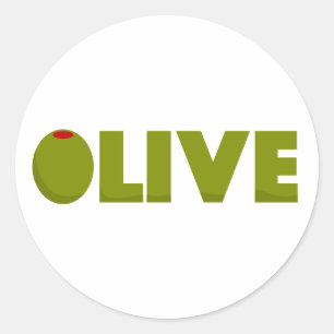 Oliv Runt Klistermärke