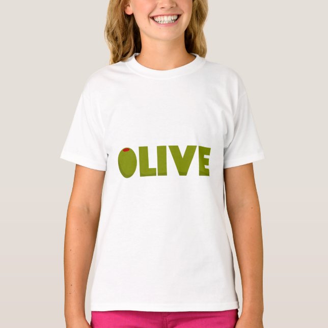 Oliv T Shirt (Framsida)