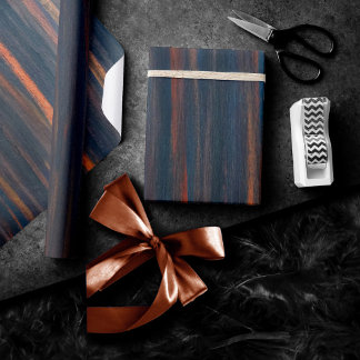 OlivAbstrakt | Mörk blått Grönt Jordton av koppar Presentpapper