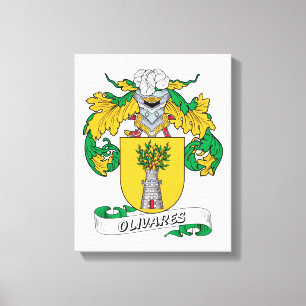 Olivares familjvapensköld canvastryck