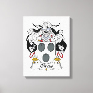Olivas Family Crest Canvastryck