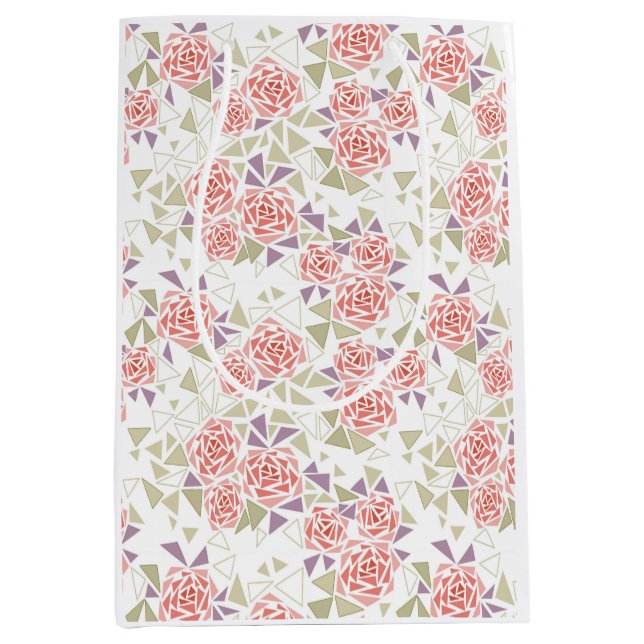 olivbeige mosaik blomster mönster retro  (Framsidan)