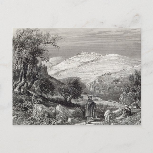Olivberget, från Mount Zion Vykort (Framsida)