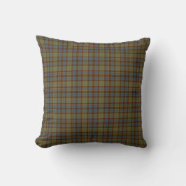 Olivblå Orange Rutig Tartan Kudde
