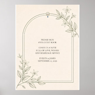 Olivbotanisk Vänligen underteckna vår gästbok Bröl Poster