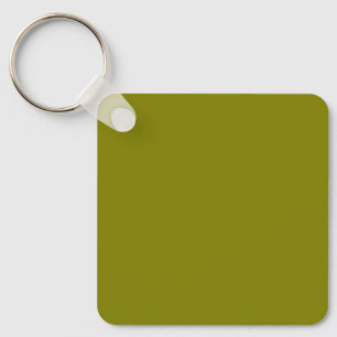 Olive 808000 Solid Färg Design Nyckelring