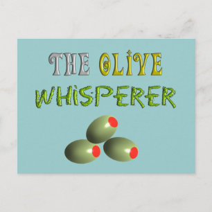 Olive Älskare ger "The Olive Whisperer" Vykort