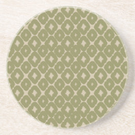 Olive and cream Boho Geometric Throw Pillow Underlägg