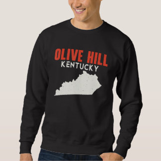 Olive Backe Kentucky USA, USA, State America Trave Lång Ärmad Tröja