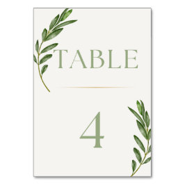 Olive Branch Bordkort Nummer Bordsnummer
