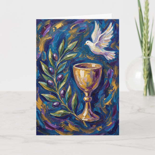Olive Branch of Peace Easter Card Kort (Framsida)