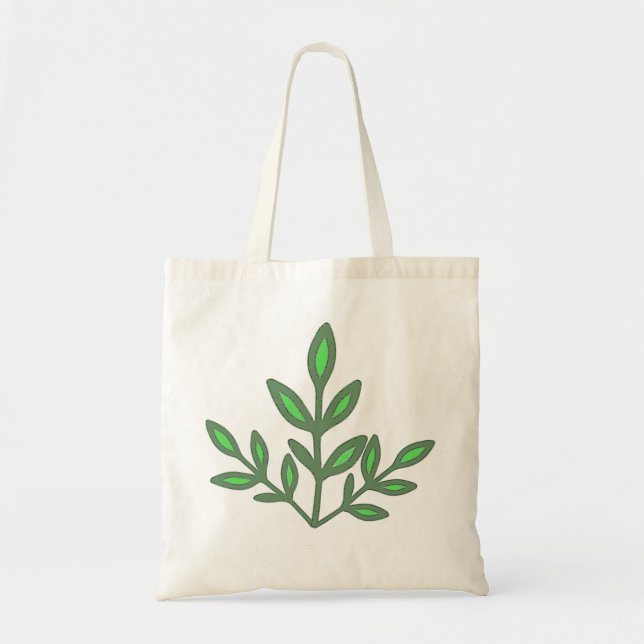 Olive Branch Serenity Tote Bag Tygkasse (Framsidan)