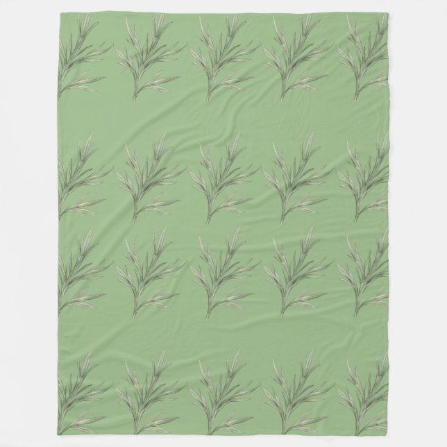 Olive Breeze Fleecefilt (Framsidan)