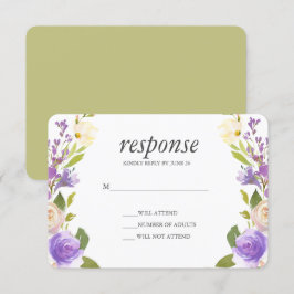 Olive | Chic Lavender-Blommigtens Bröllop OSA Inbjudningar