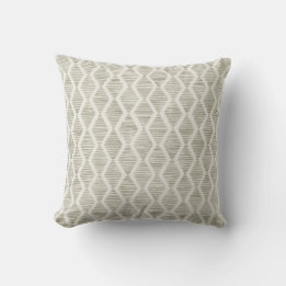Olive Diamond Geometric Minimalist Throw Pillow Kudde