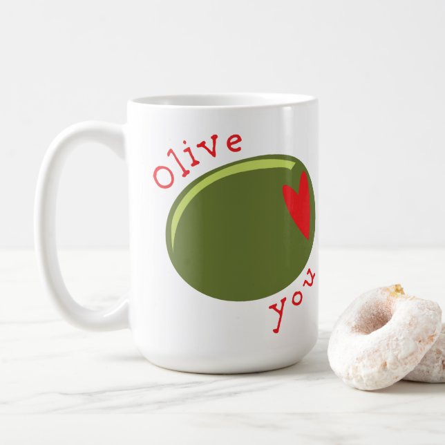 Olive dig kaffemugg (Med munk)