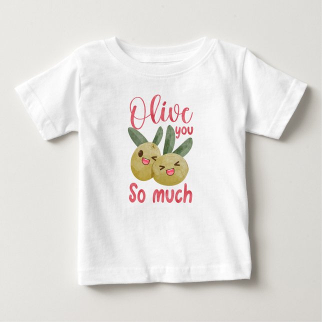 Olive dig så mycket roligt Food Pun T Shirt (Framsida)