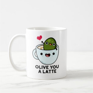 Olive, du är en latte-funny matrun kaffemugg