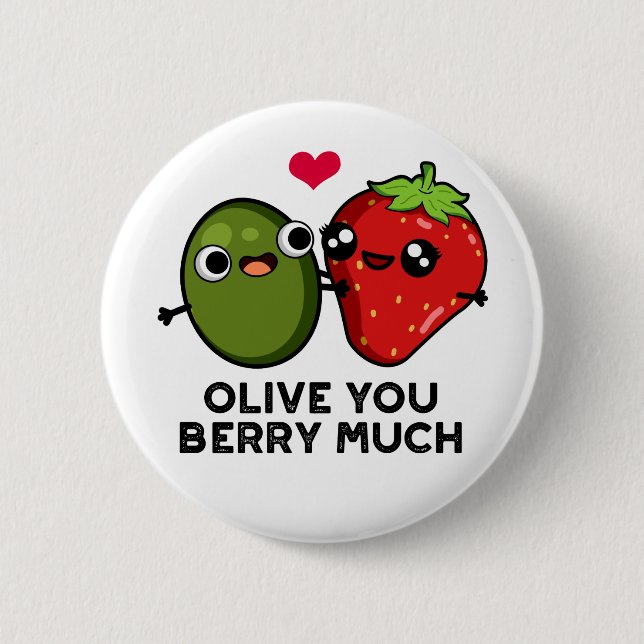 Olive du Berry Mch Cute Fruit Pun Knapp (Framsida)