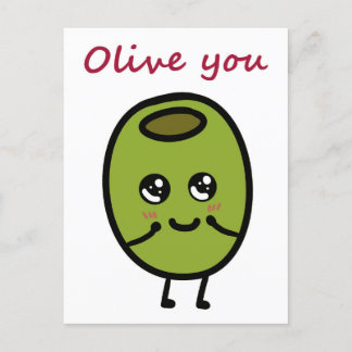 Olive du pucko vycard for älskare vykort